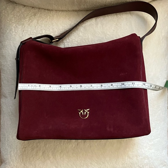 Pinko Maroon/Burgundy Hobo Bag With Dust Bag - Picture 8 of 10